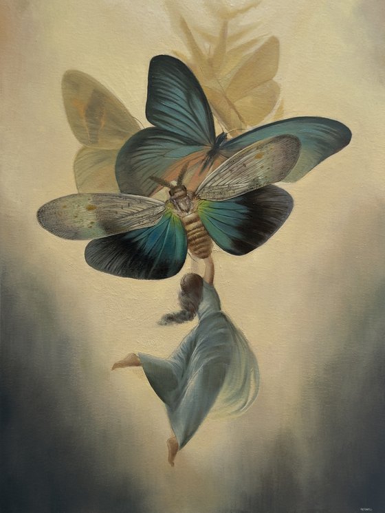 Up in the air with butterflies