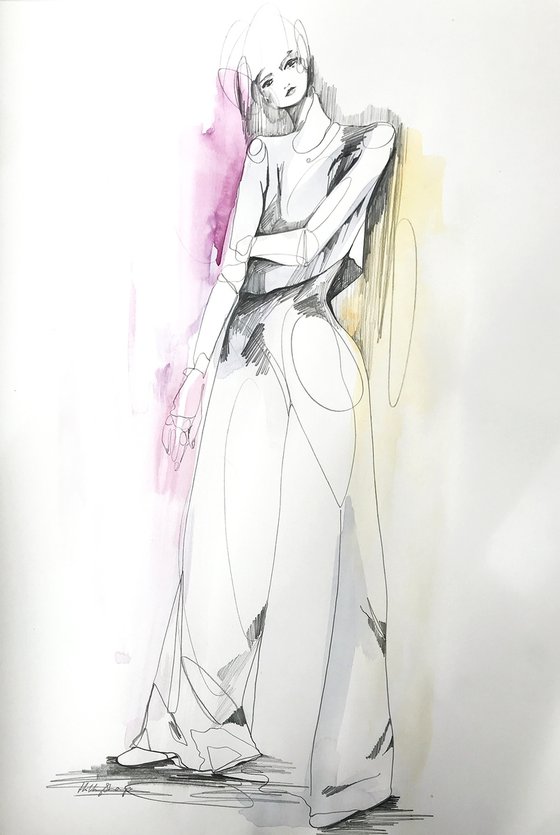 Original fashion drawing