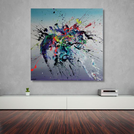 Emotional Release III (Spirits Of Skies 081040) - 90 x 90 cm - XL (36 x 36 inches)