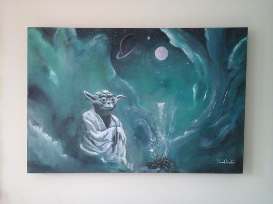 Yoda oil painting. Feel the Force.