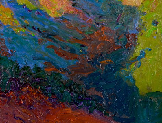 Evening Shade in the Mountains