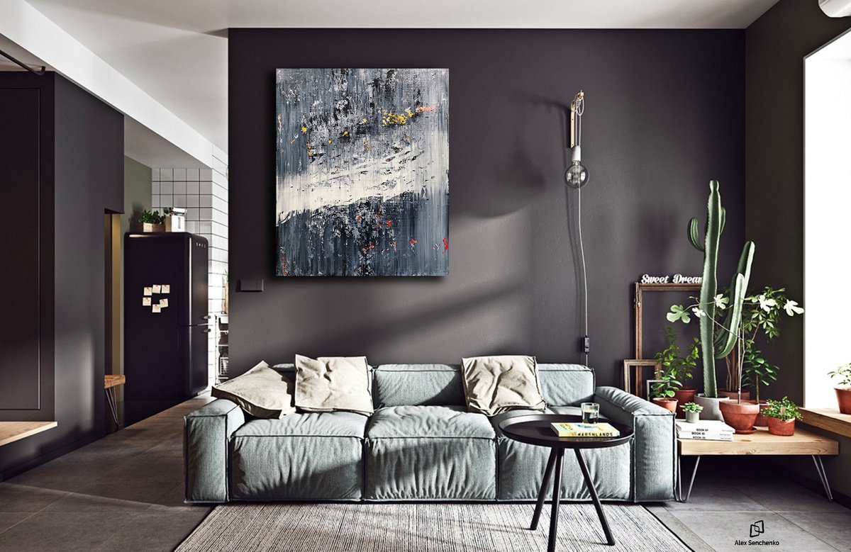 120x100cm. / Abstract painting / Abstract 2188 by Alex Senchenko