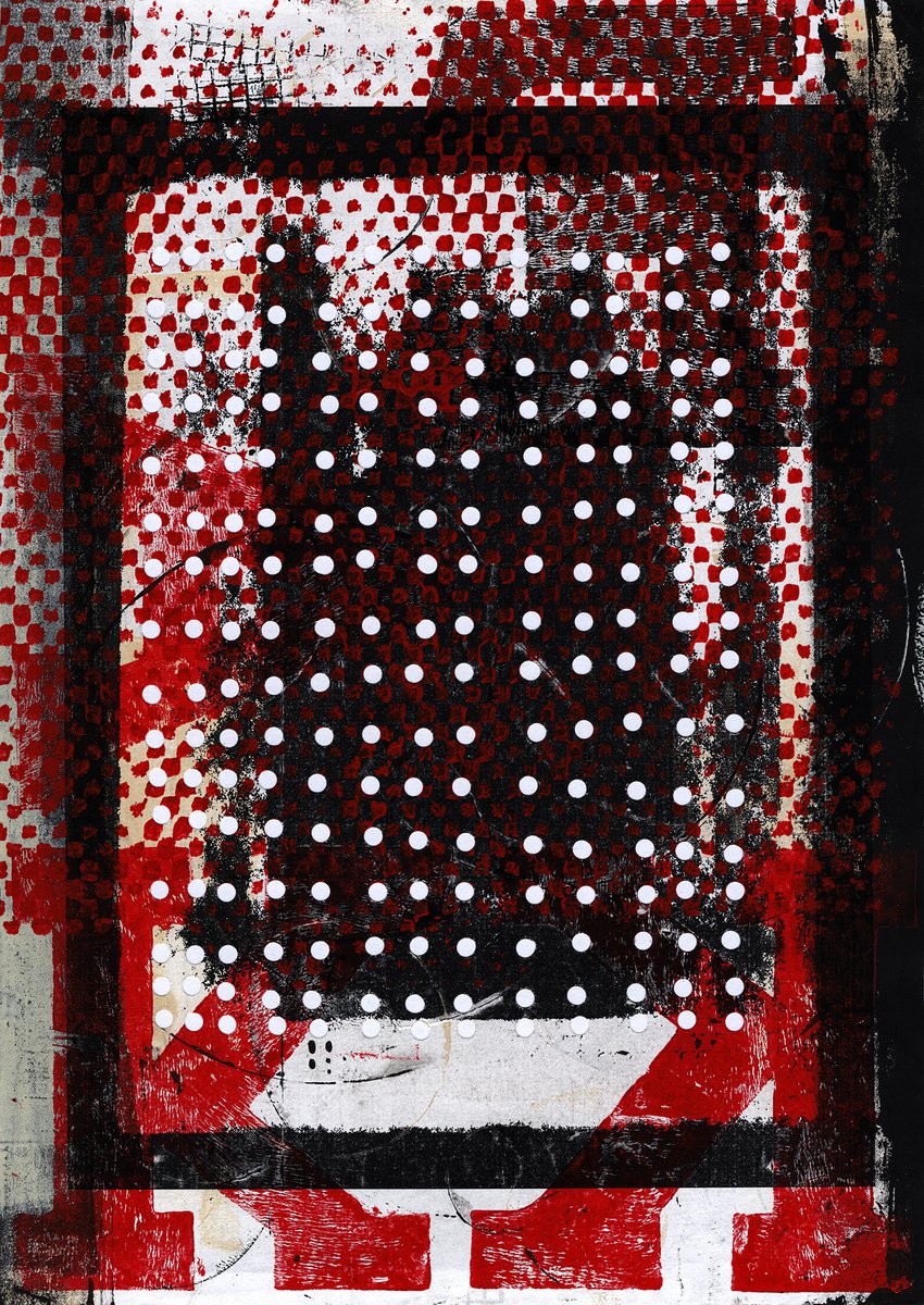 Abstract Collage By Petr Strnad, 11 X 14", Endless Events 6., Original Artwork