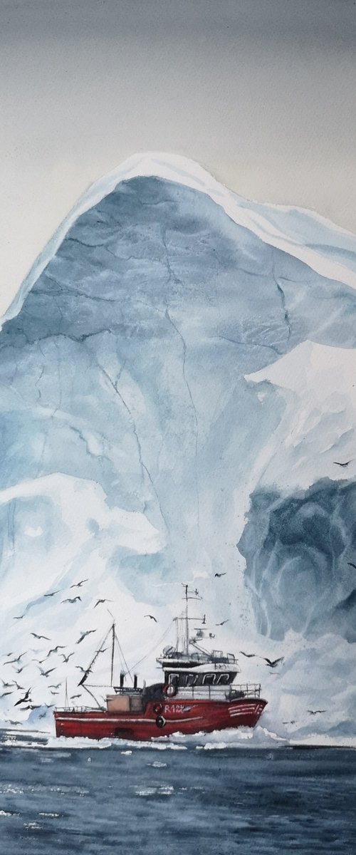 Arctic Serenity by Olga Beliaeva Watercolour
