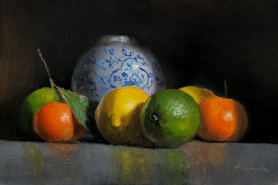 Citrus and a Vase