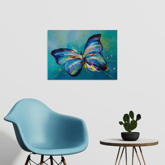 Butterfly in blue
