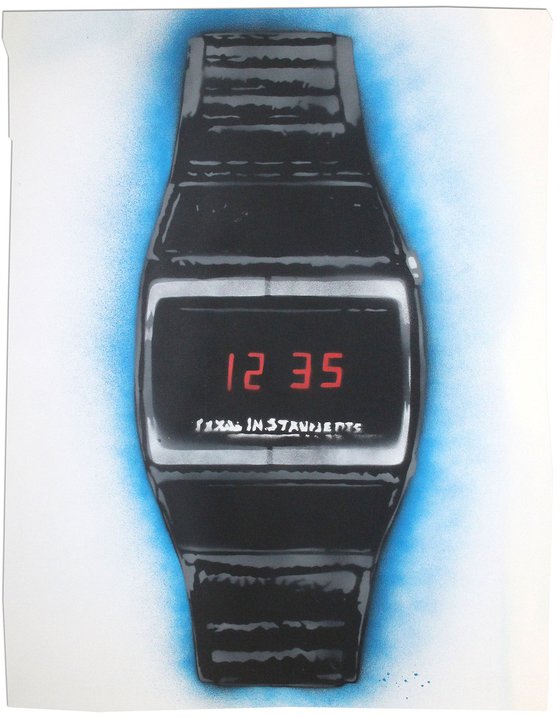 Cheap digital watch by Texas Instruments. + FREE digital watch! (on gorgeous watercolour paper).
