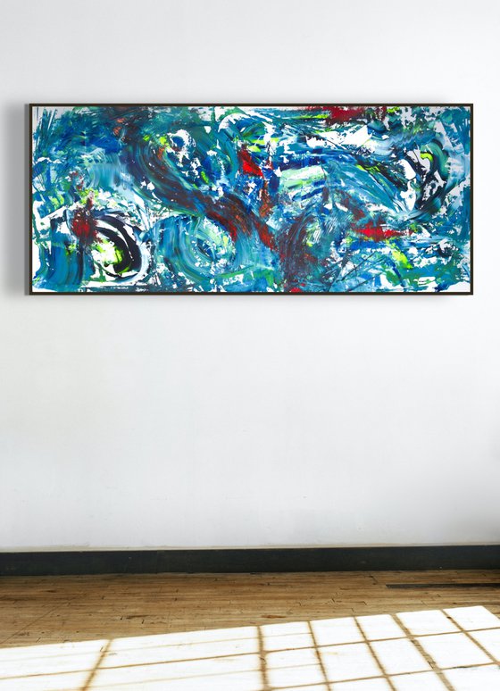 Deep sea, 200x90 cm