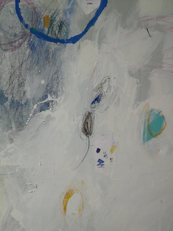 Large Abstract Painting  “Childhood”