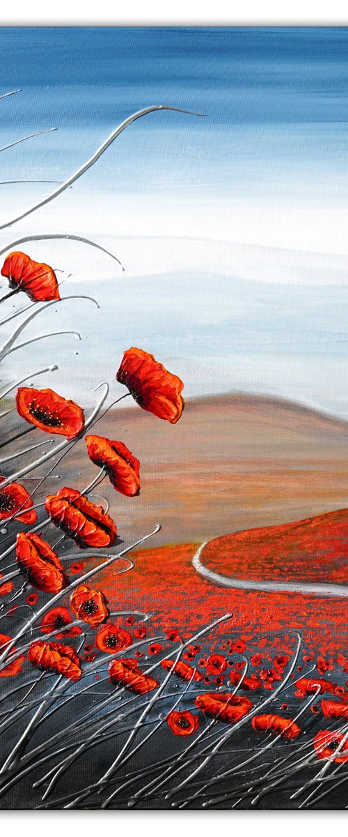 The Walk Through the Poppies by Amanda Dagg