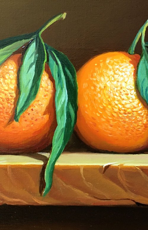 Two clementines by Olexandr Romanenko