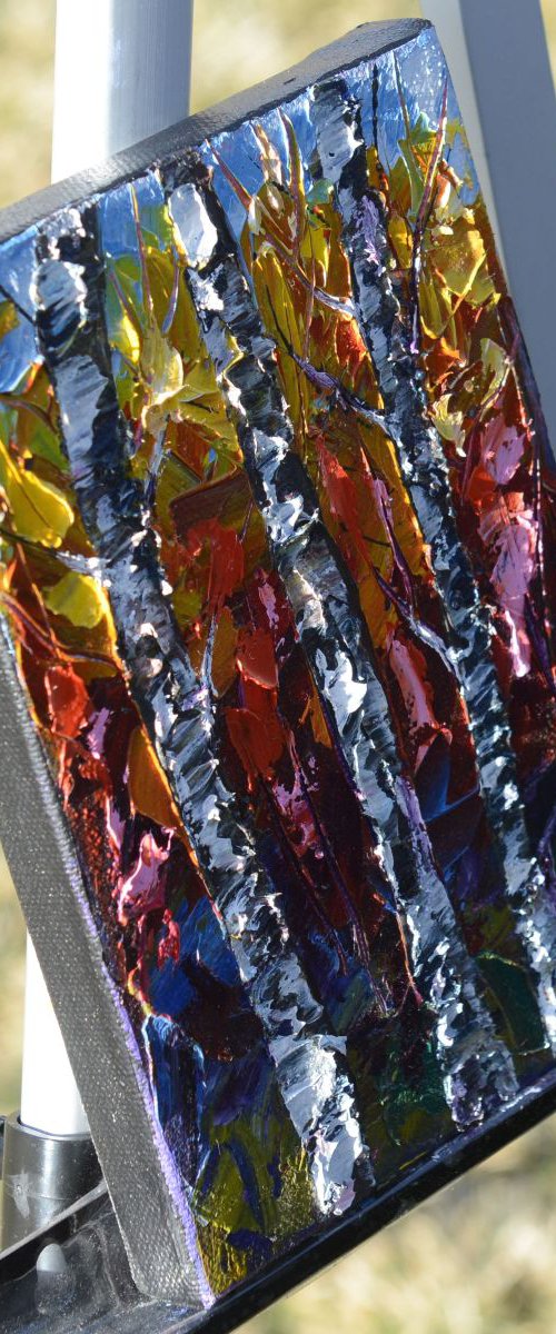 Mini Birch Trees by Lena Owens at OLena Art