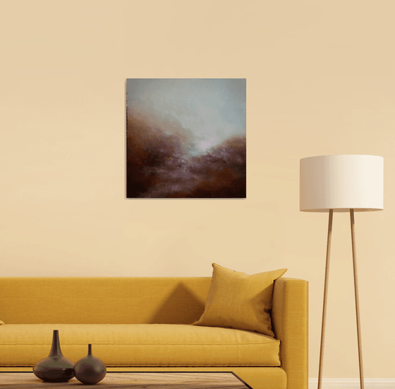 Evident 60X60 cm -  gift idea loft idea urban art wall decor original oil painting gold oil painting particles landscape office art decor home decor gift idea