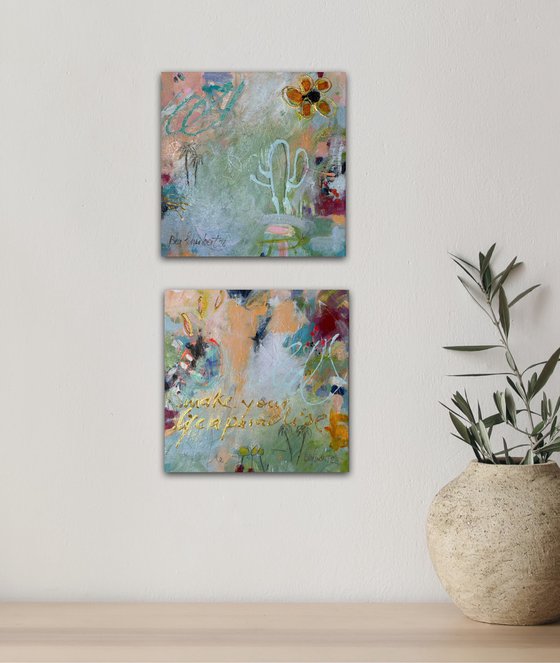 Make your life a paradise No.4 (diptychon)