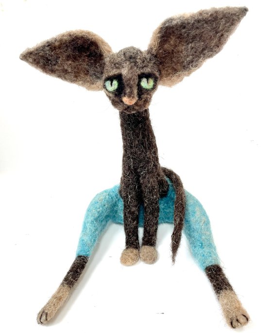 Sergent Pepper, felted cat