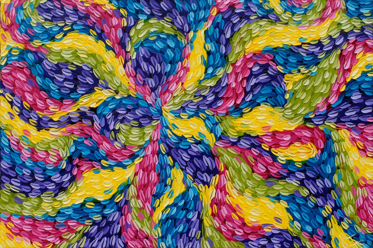 Organic Abstract Oil Painting By Bill Stone, 72 X 48, Lucid, Original Artwork