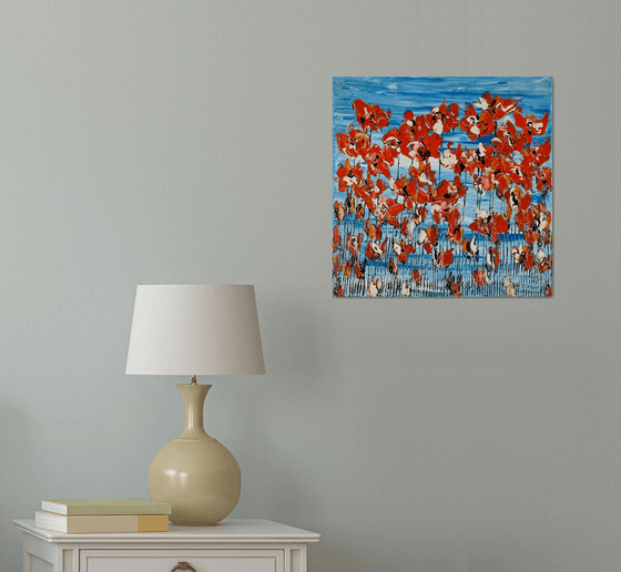 Poppies On Blue Sky 4