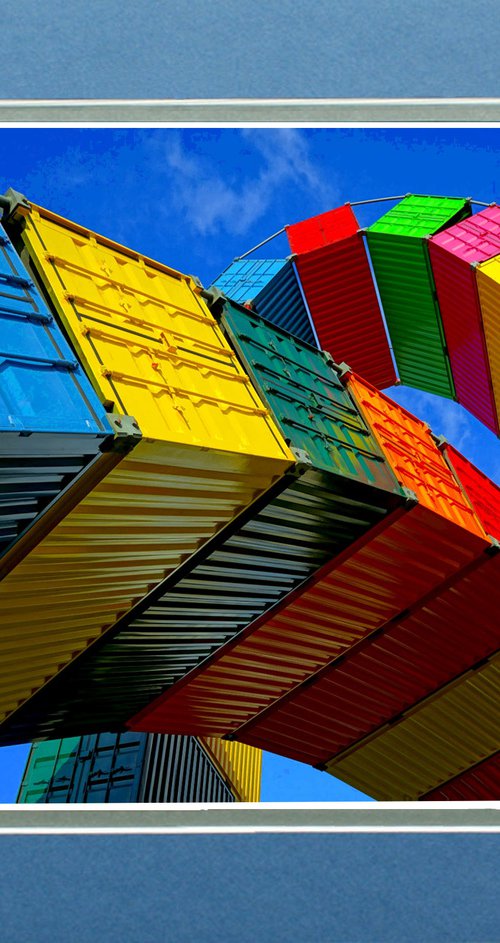 Shipping Containers Sculpture, Normandy, France by Robin Clarke