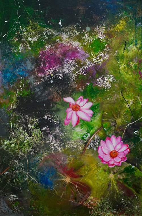 Enchanting Water Lilies 2 (2020) by Aarti Bartake