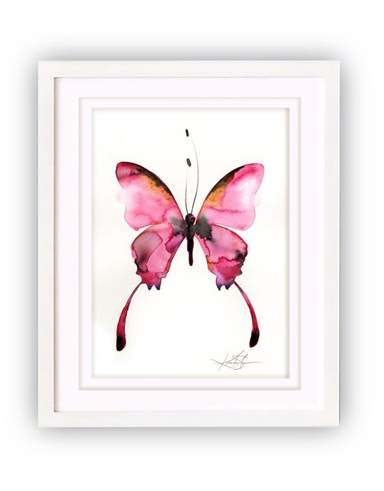 Watercolor Butterfly 4 - Abstract Butterfly Watercolor Painting