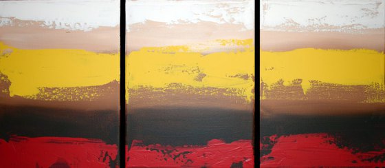 LARGE WALL ART 3 panel wall contemporary art canvas " Constant " original triptych painting abstract canvas pop wall kunst 27 x 12"