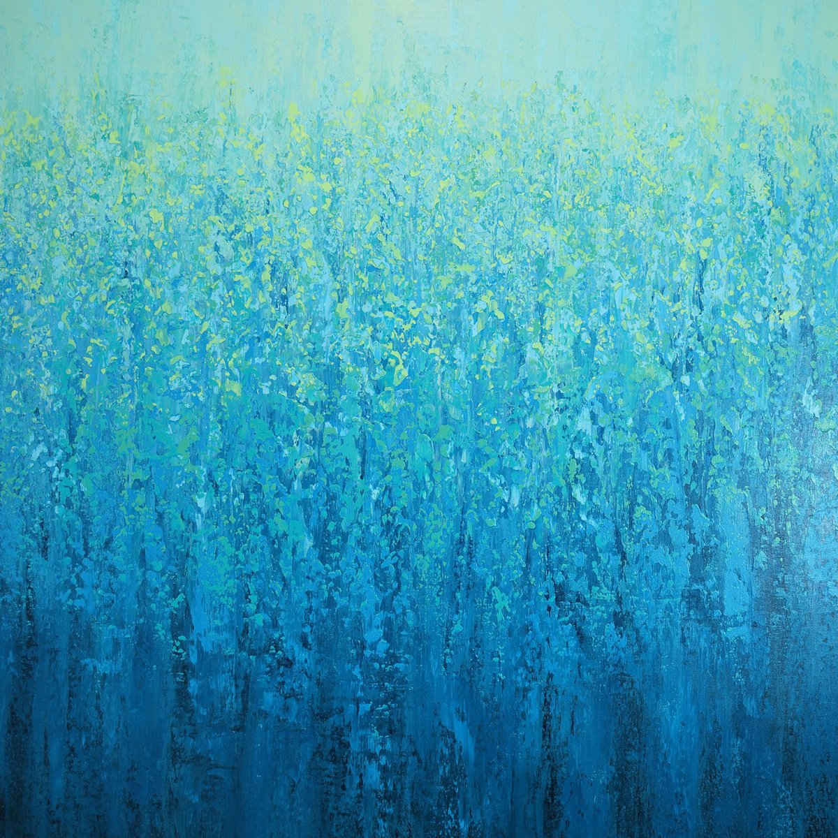 Shifting Tide Blues By Suzanne Vaughan, 40 X 40, Artwork For Sale On Artfinder