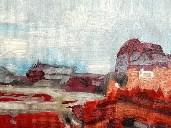 Snow on Red Cliffs