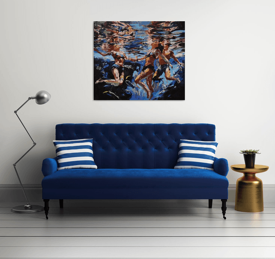 Under the quiet wave