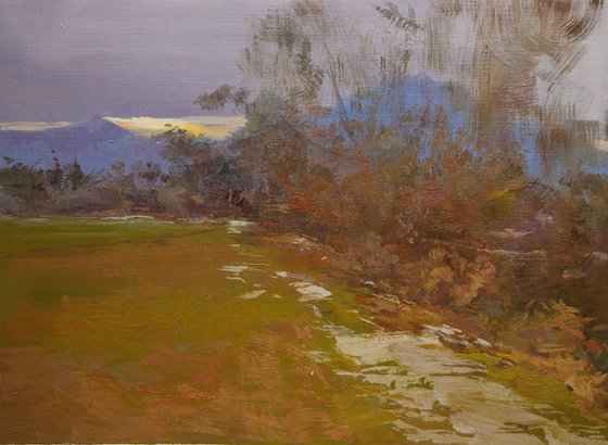 Modern Landscape Painting " Road " ( 405l15 )
