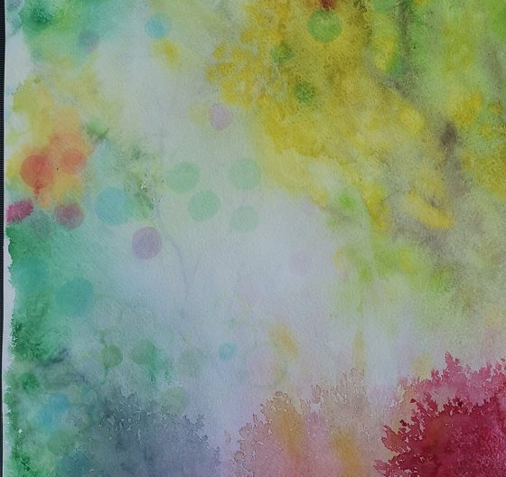Magic in the air, watercolour painting