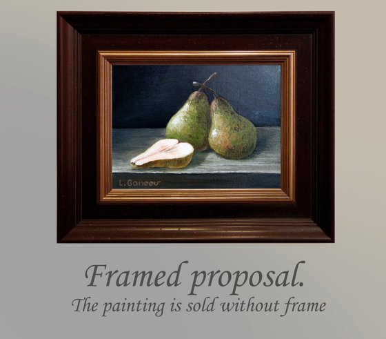 Still life with pears. ORIGINAL OIL PAINTING, GIFT