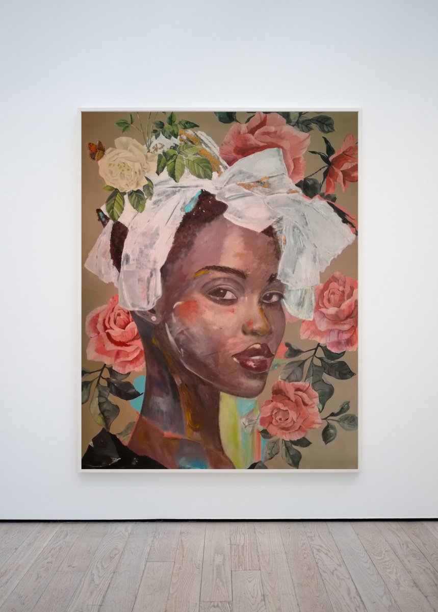 Impressionistic Portrait Acrylic Painting By Artemisia, 39 X 51, Mary Ann - Portrait, Original Artwork