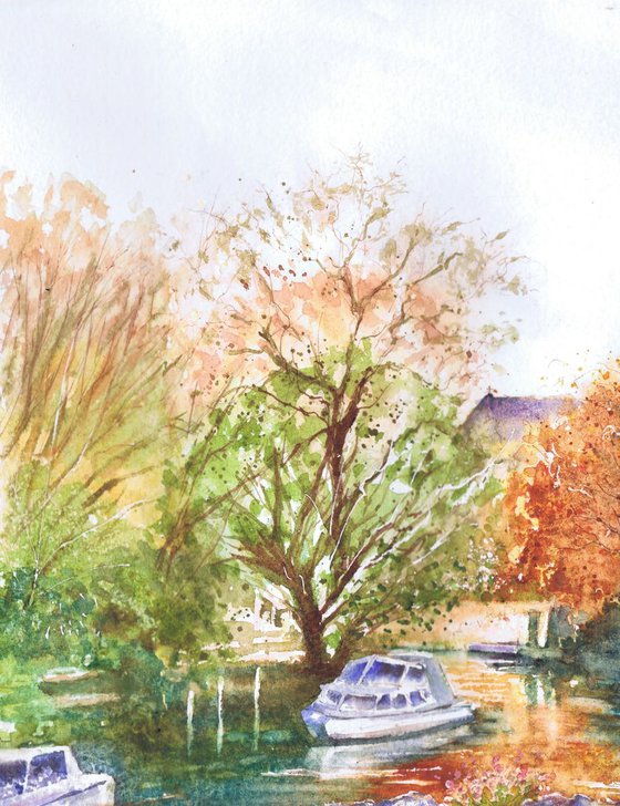 Autumn View from Bridge St, Abingdon