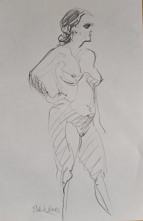 NUDE.02 20210907 ("Nude woman standing")