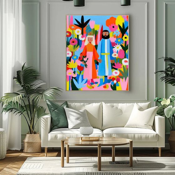 Flower Garden Couple