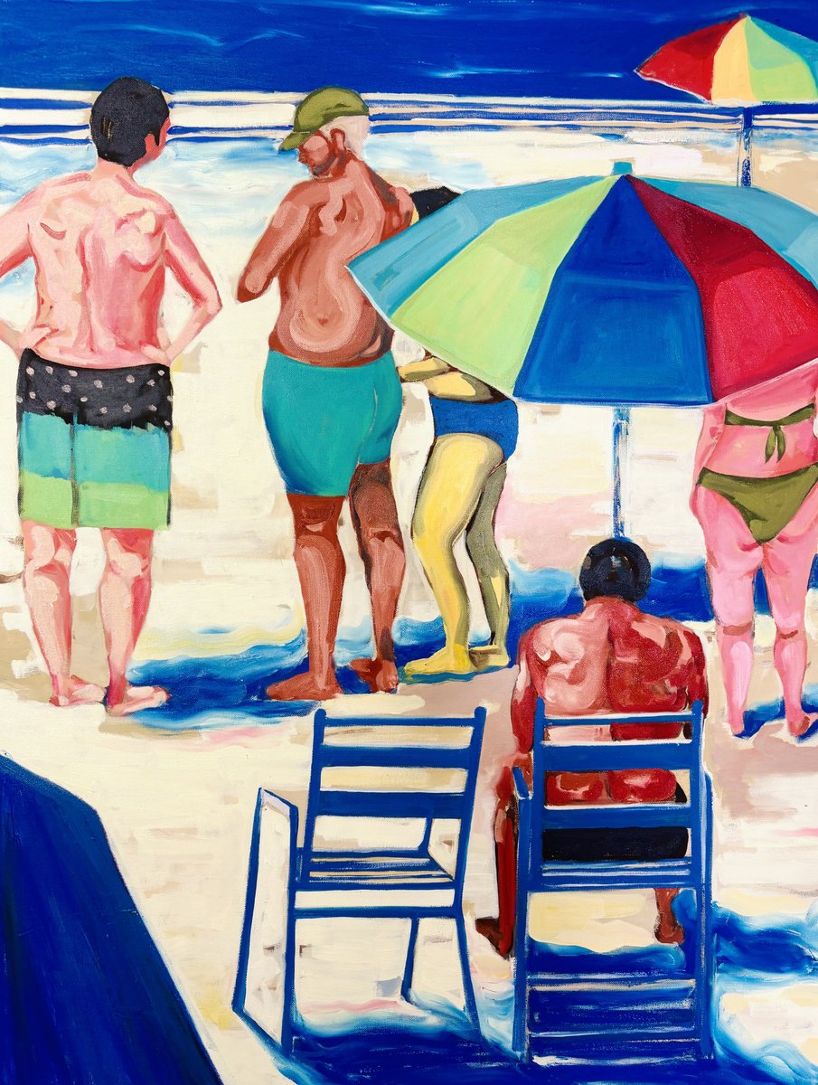 Expressive Oil Painting , Low Tide By Anahita Amouzegar, 30 X 39, Artwork For Sale On Artfinder