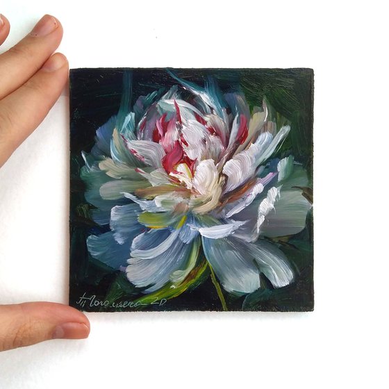 White Peony Portrait