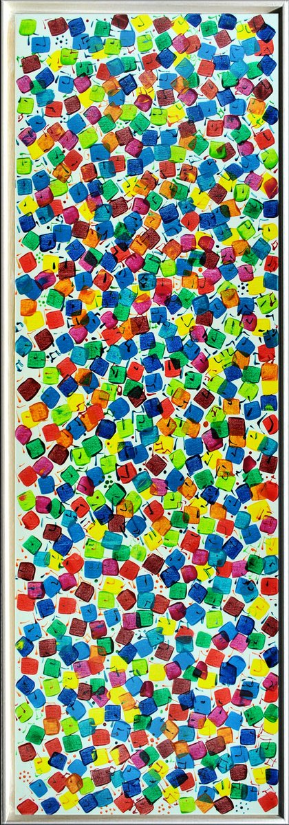  Pixel Parade By Edelgard Schroer, 17 X 48, Artwork For Sale On Artfinder