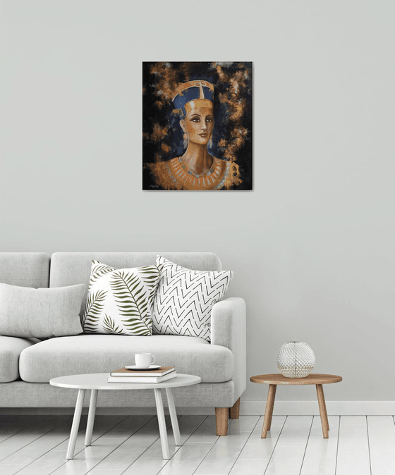 Nefertiti - portrait - original painting