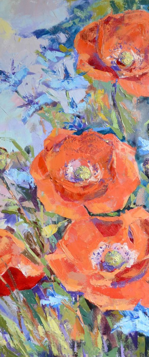 Poppies. by Irina Ushakova