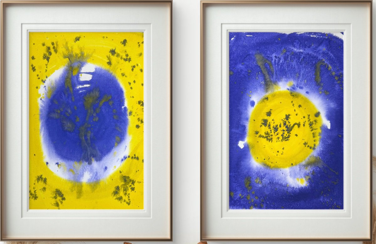 Abstract Painting By Yuliia Sharapova, 24 X 16", Abstract Hope For A Future, Original Artwork