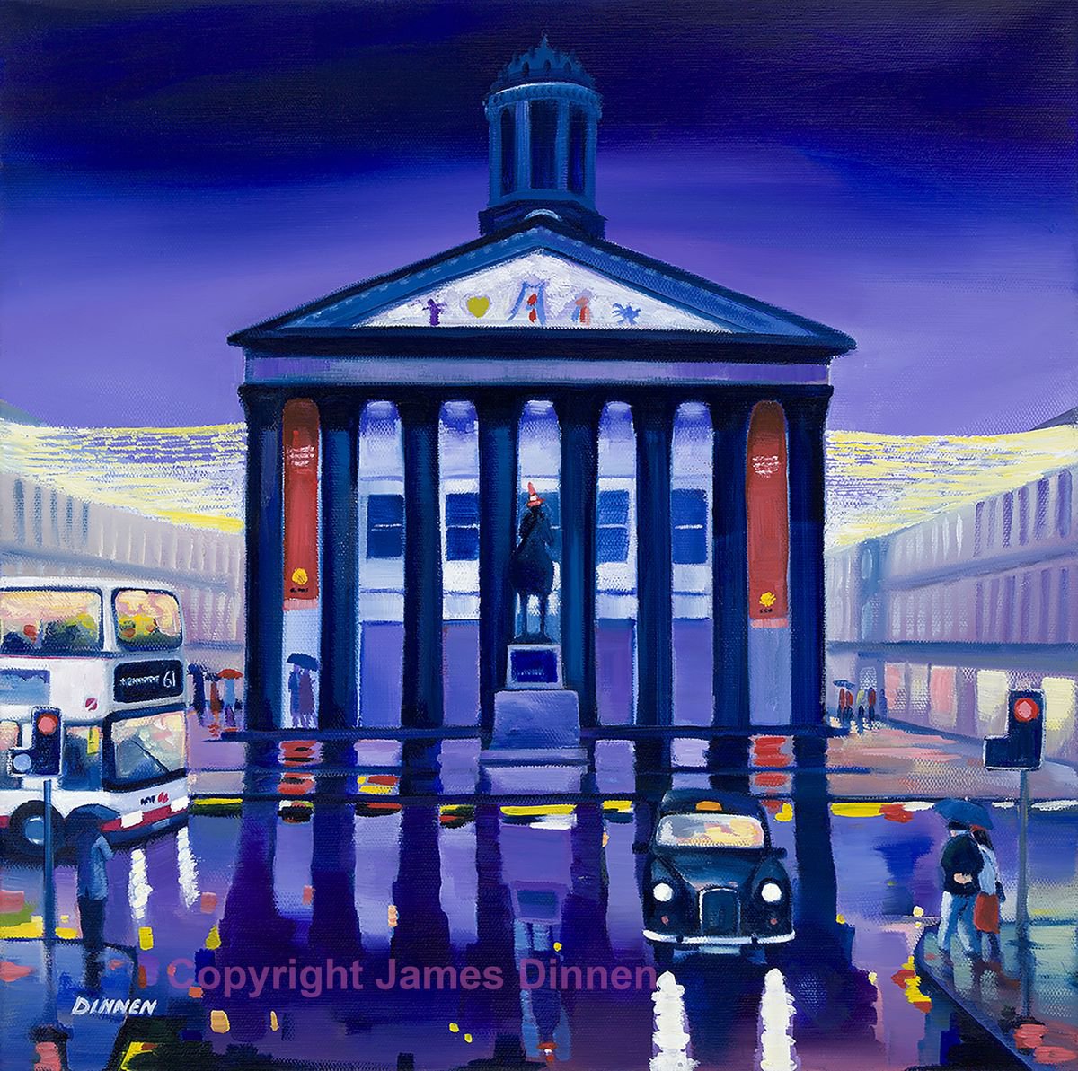 Glasgow GOMA  Limited edition Giclee Print (free shipping UK) by James Dinnen