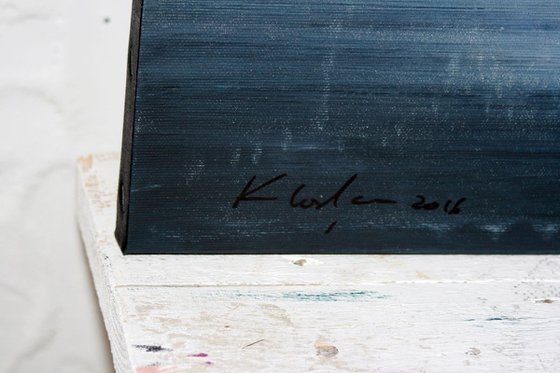 amaizing masterpiece signed by romanian artist OVIDIU KLOSKA CONTEMPLATION RIGHT BESIDES A DREAM OF A SILK WORM 70 X 80 X 2 CM