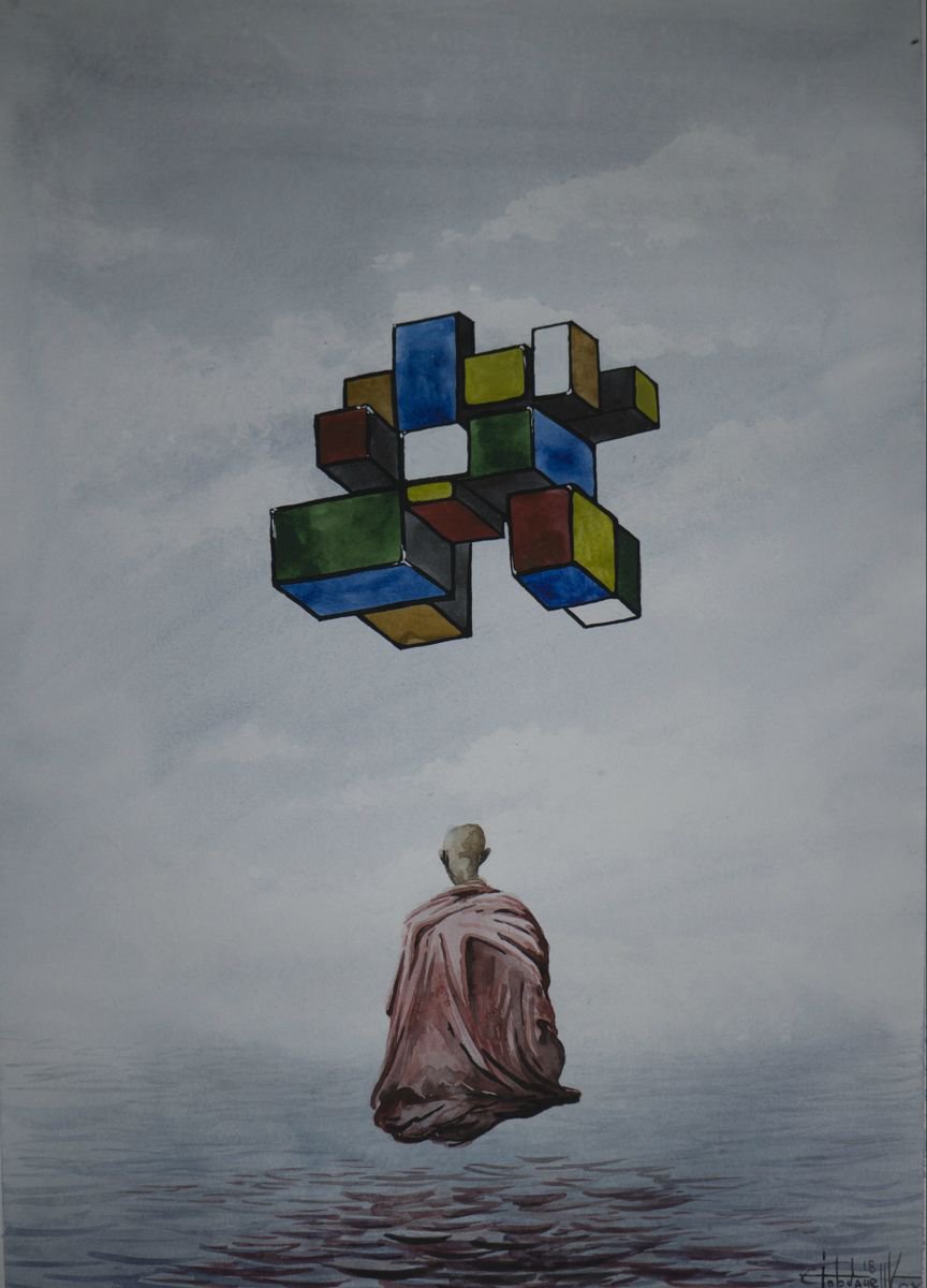 Photorealistic Landscape Watercolour By Eugene Gorbachenko, 17 X 24, Serenity, Original Artwork