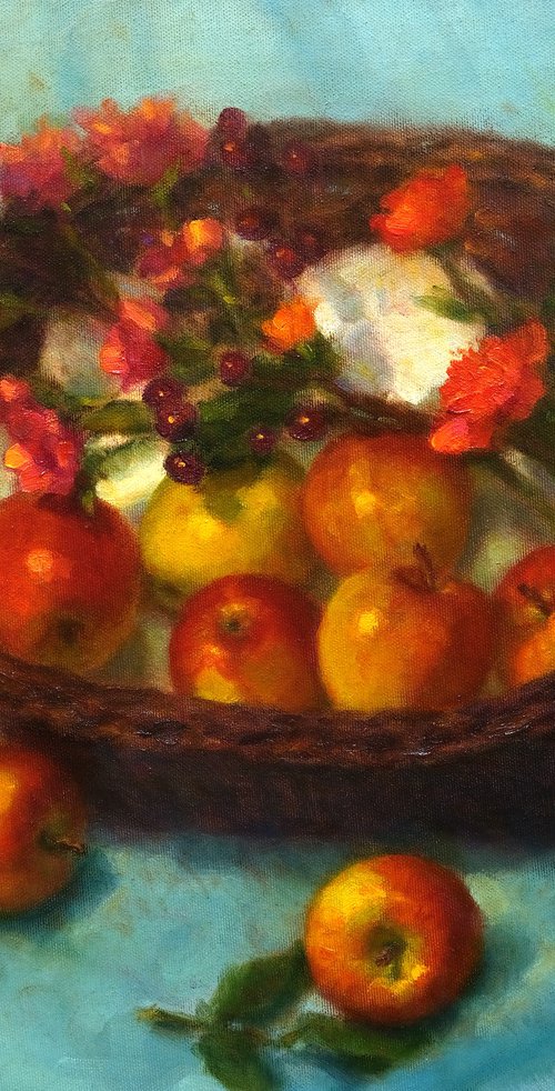 Still life with apples by Dmitry Oleyn