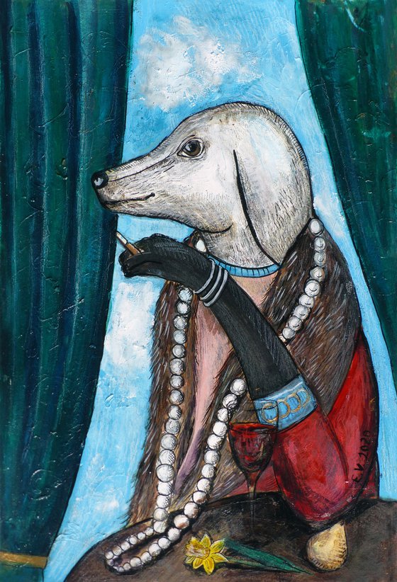 Aristocratic Dog Portrait