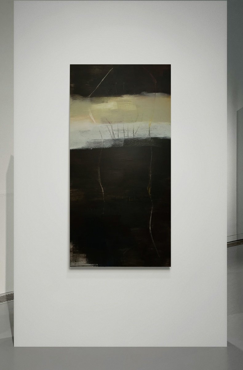 Organic Abstract Acrylic Painting By Kris Haas, 24 X 48", What Is True Is Yet Again, Original Artwork