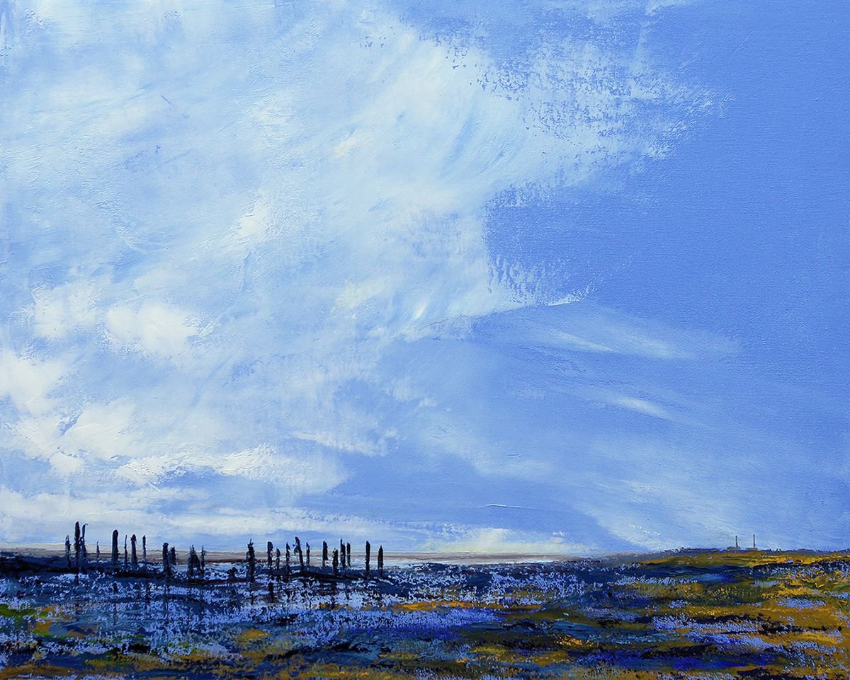 Oil Painting , Low Tide By Richard Manning, 30 X 24, Artwork For Sale On Artfinder
