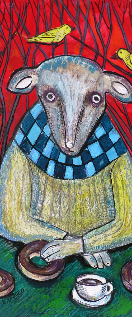 The mysterious Sheep Man by Elizabeth Vlasova