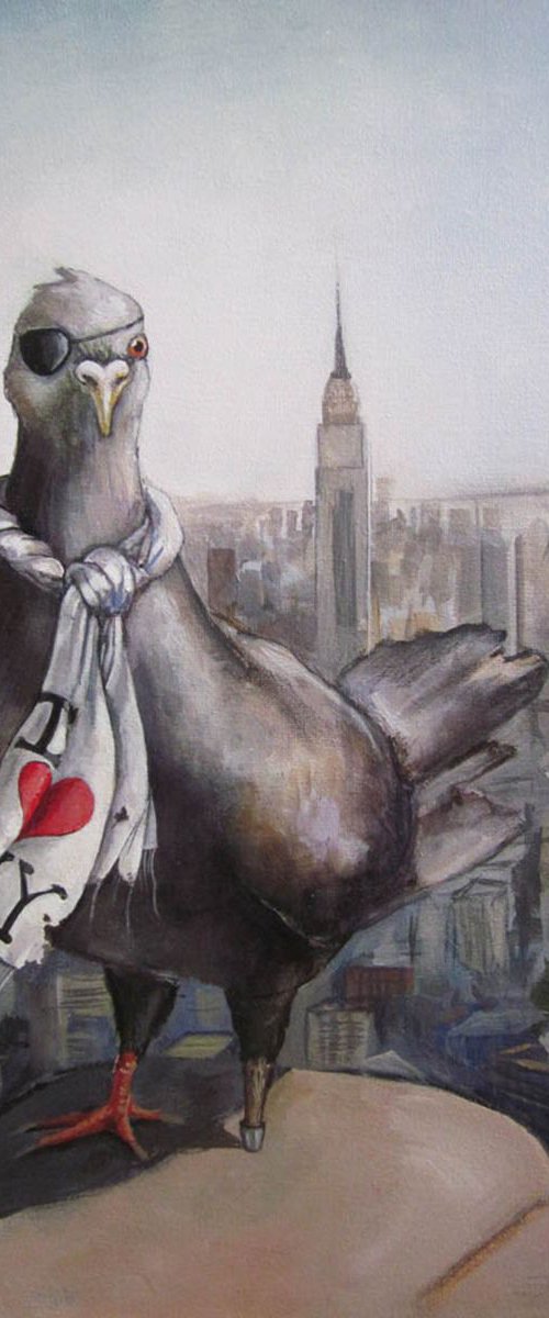 New York Pigeon by Juliette Belmonte